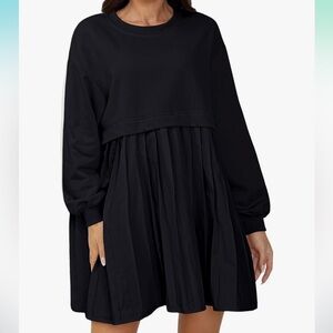 SAFRISIOR Women Oversized Sweatshirt Dress